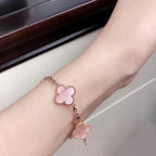 [Glow]CLOVER 5 PINK  FRITILLARY BRACELET