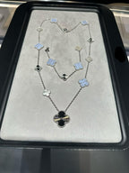 [Glow] 25 NEW CLOVER 15 MOTIFS PURPLE CHALCEDONY