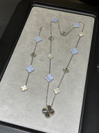 [Glow] 25 NEW CLOVER 15 MOTIFS PURPLE CHALCEDONY