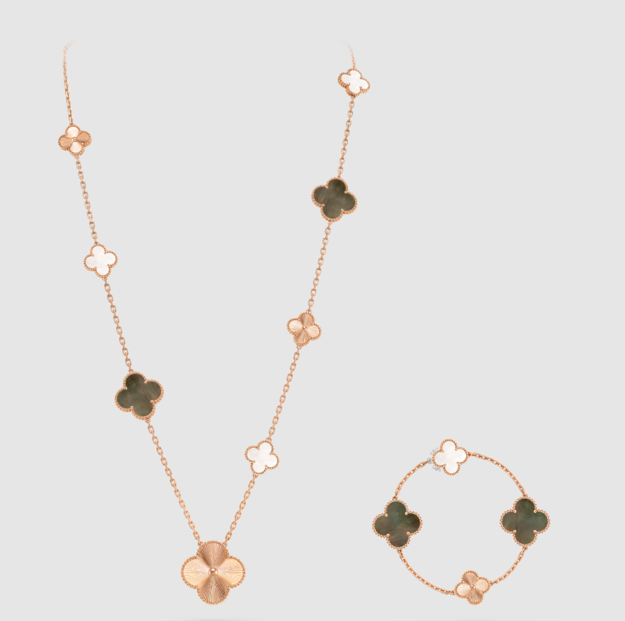 [Glow] 25 NEW CLOVER 15 MOTIFS GRAY MOTHER-OF-PEARL