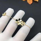 GlowFRIVOLE GOLD 5 FLOWERS BRACELET