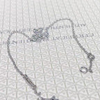 GlowFRIVOLE SILVER FLOWER DIAMOND BRACELET