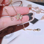 GlowFRIVOLE GOLD FLOWER DIAMOND BRACELET