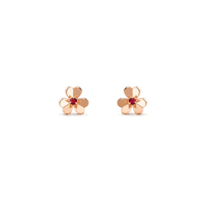 GlowFRIVOLE  FLOWER PINK EARRINGS