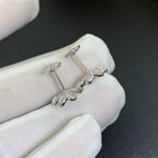 GlowFRIVOLE MINI SILVER FLOWER EARRINGS