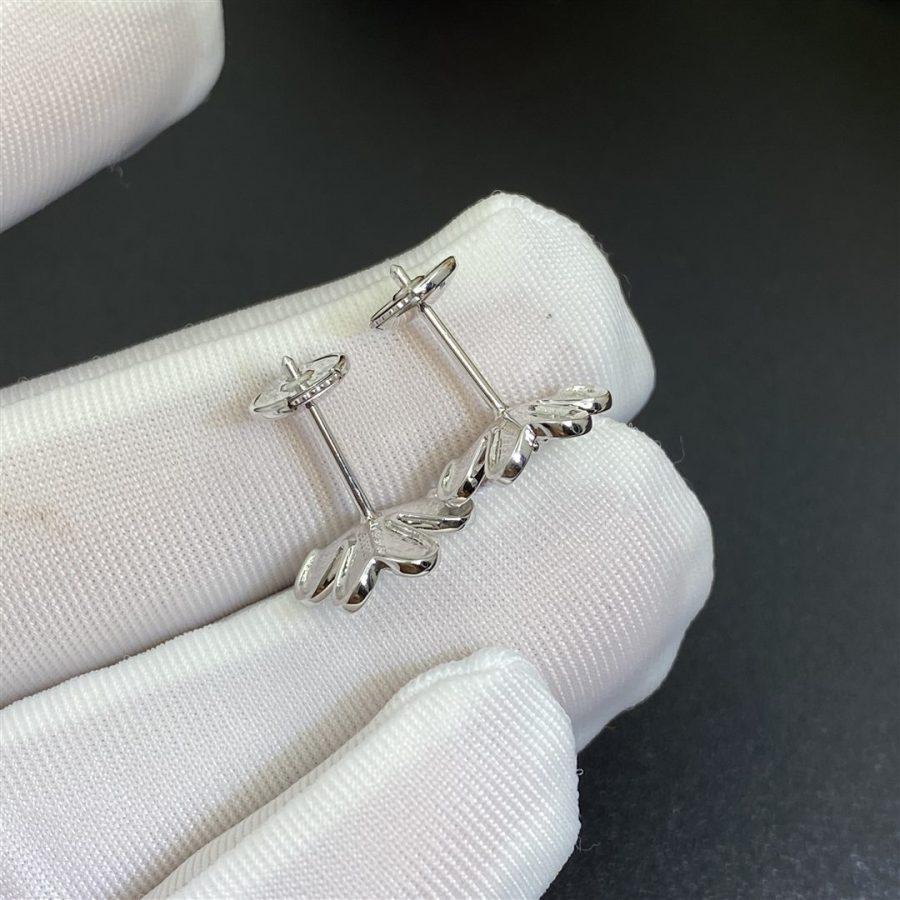 GlowFRIVOLE MINI SILVER FLOWER EARRINGS