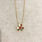 GlowFRIVOLE GOLD FLOWER NECKLACE