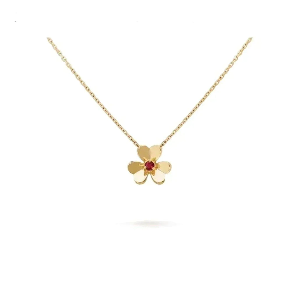 GlowFRIVOLE GOLD FLOWER NECKLACE