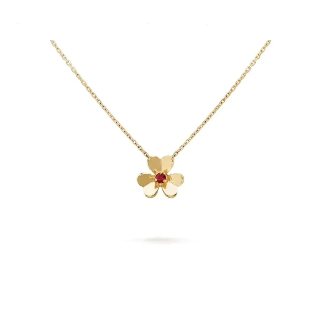 GlowFRIVOLE GOLD FLOWER NECKLACE