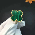 GlowCLOVER MALACHITE RING