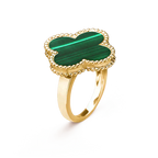 GlowCLOVER MALACHITE RING