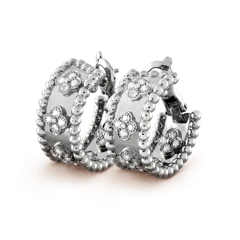 GlowPERLEE DIAMOND EARRINGS