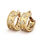 GlowPERLEE DIAMOND EARRINGS