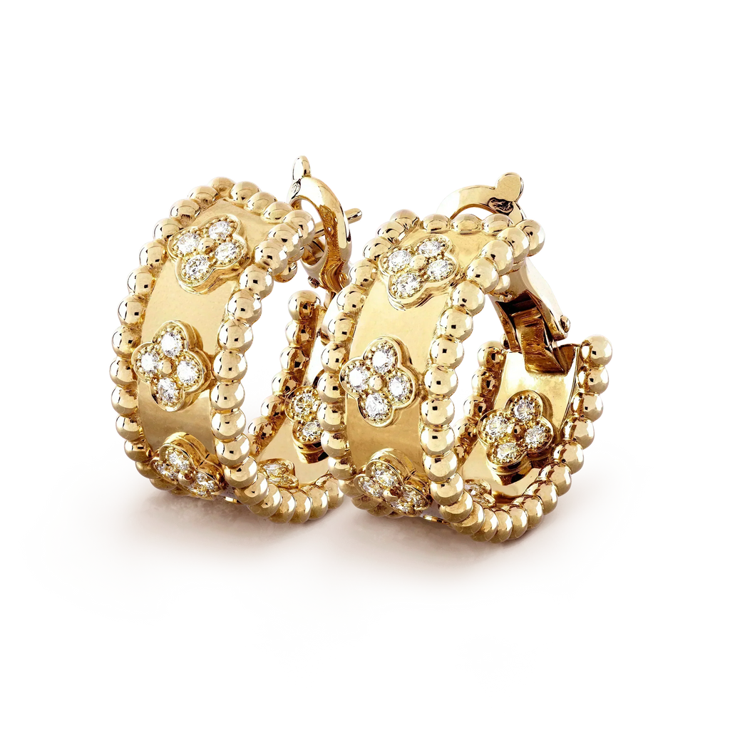 GlowPERLEE DIAMOND EARRINGS