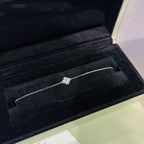 GlowCLOVER  SINGLE FLOWER BRACELET SILVER