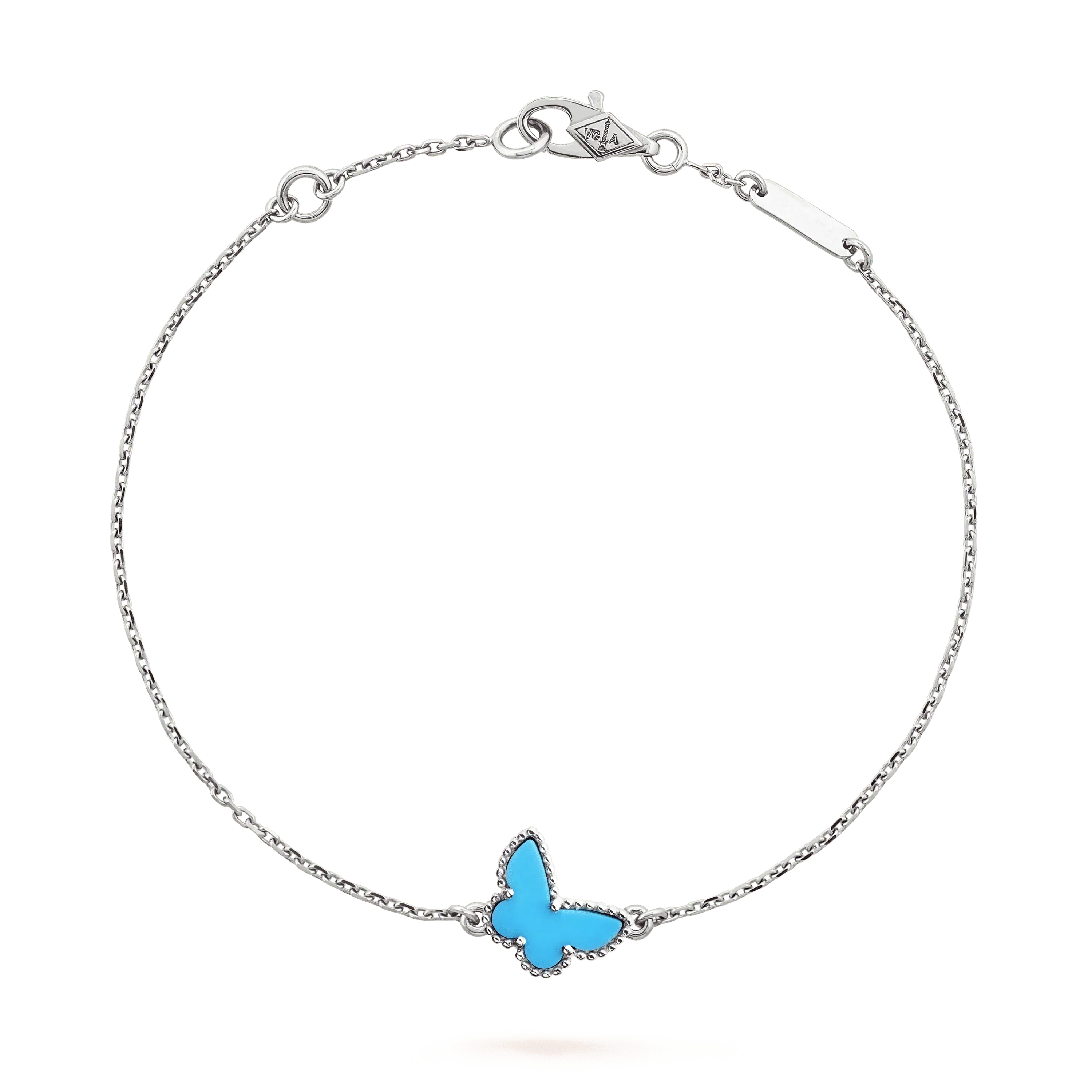 GlowBUTTERFLY TURQUOISE BUTTERFLY BRACELET SILVER