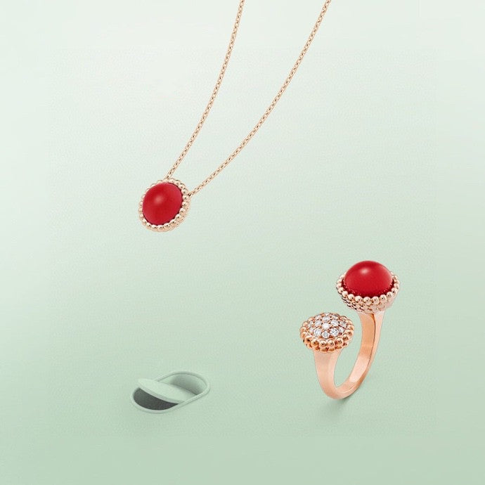 GlowPERLEE COULEURS DIAMOND ROSE GOLD BETWEEN THE FINGER RING