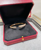 GlowPANTHERE FULL DIAMOND OPEN BRACELET