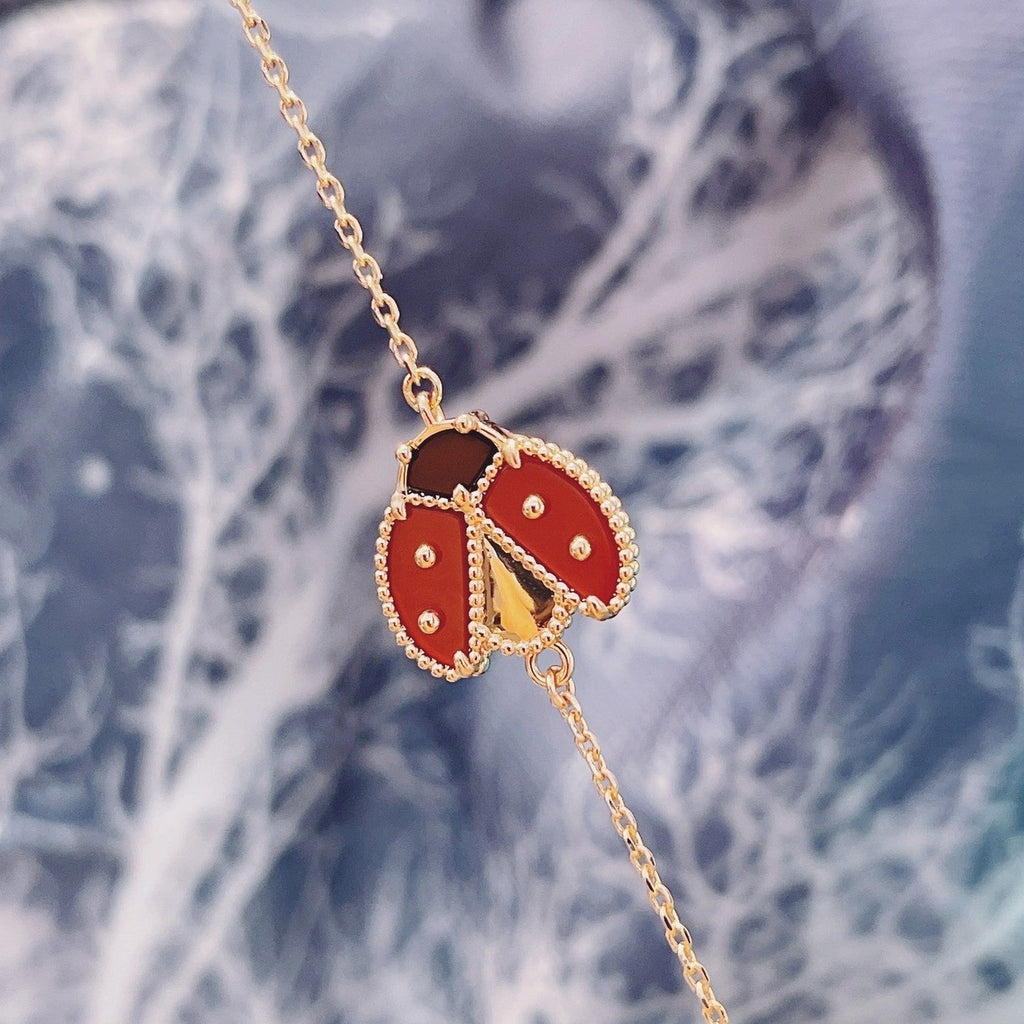 GlowLUCKY SPRING 1 MOTIF PINK GOLD BRACELET