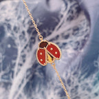 GlowLUCKY SPRING 1 MOTIF PINK GOLD BRACELET