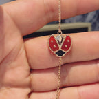 GlowLUCKY SPRING 1 MOTIF PINK GOLD BRACELET