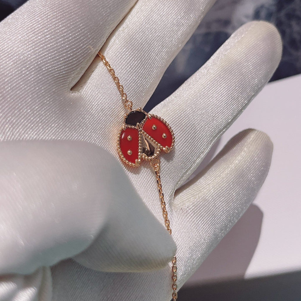 GlowLUCKY SPRING 1 MOTIF PINK GOLD BRACELET