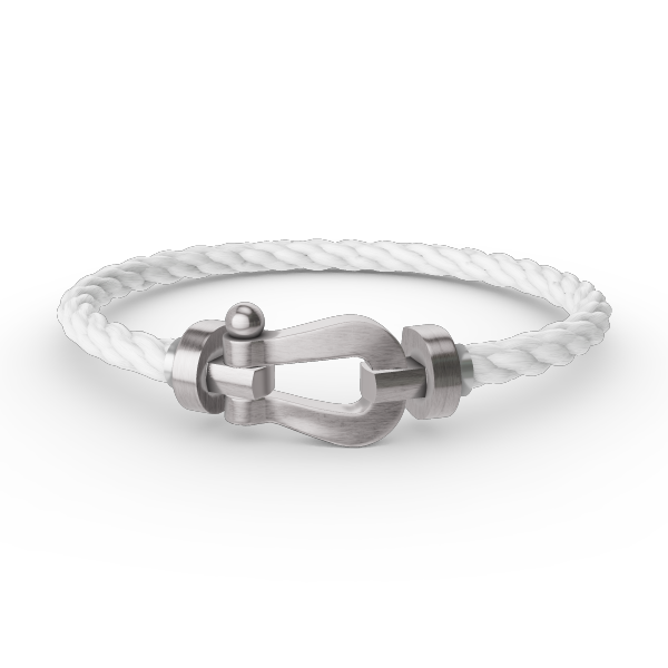 GlowFORCE LARGE HORSESHOE NO DIAMOND BRACELET SILVER