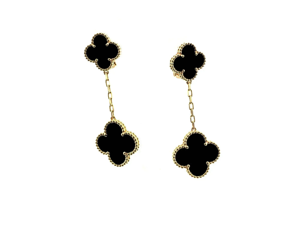 GlowCLOVER 2 MOTIFS  EARRINGS (MULTIPLE CHOICESC