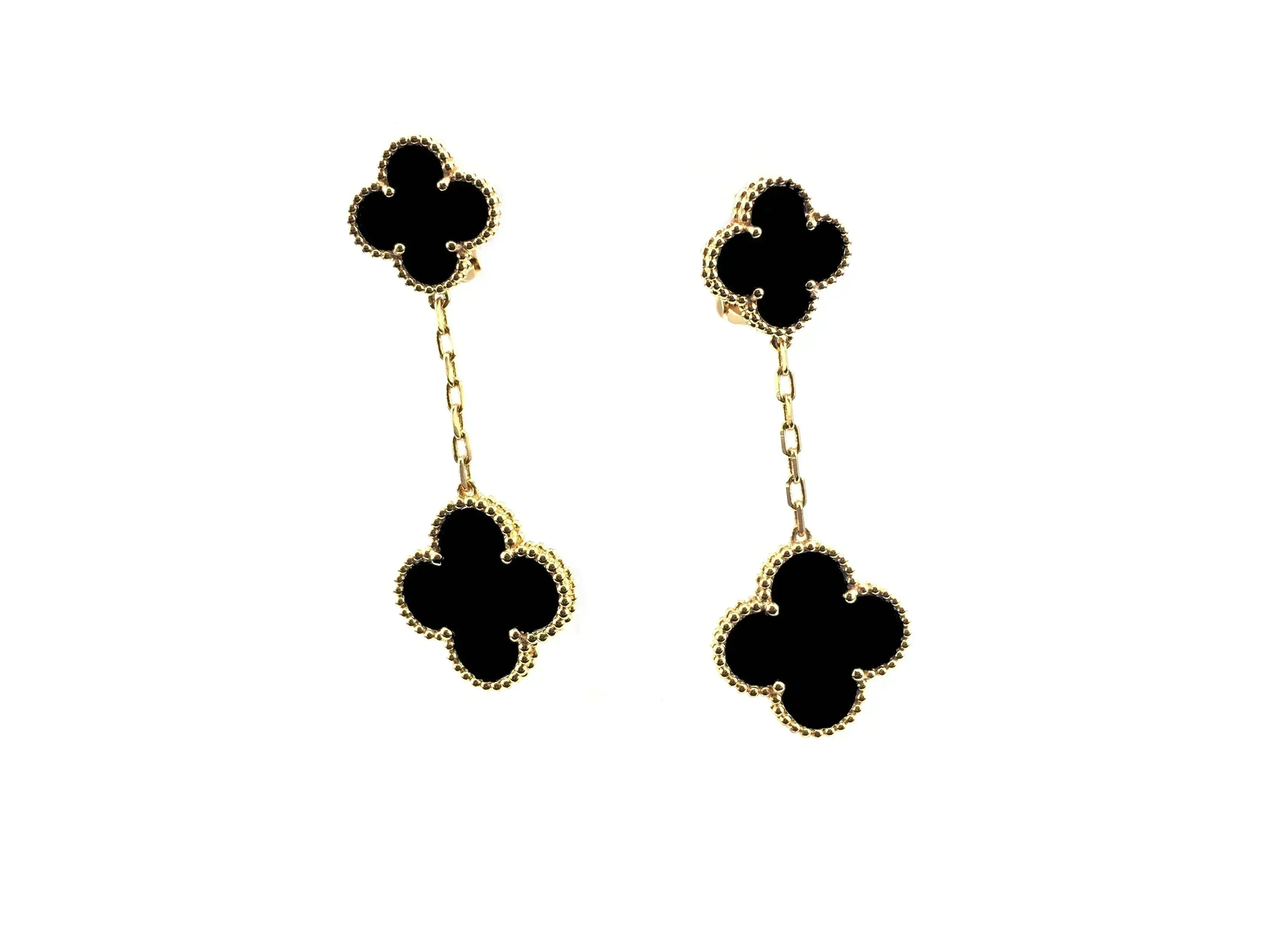 GlowCLOVER 2 MOTIFS  EARRINGS (MULTIPLE CHOICESC