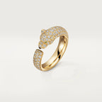 GlowPANTHERE PINK GOLD DIAMOND RING