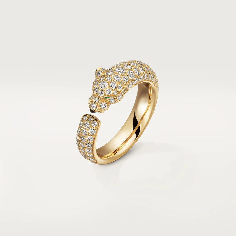 GlowPANTHERE PINK GOLD DIAMOND RING