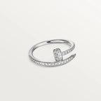 GlowJUSTE RING 1.8MM SILVER DIAMONDS