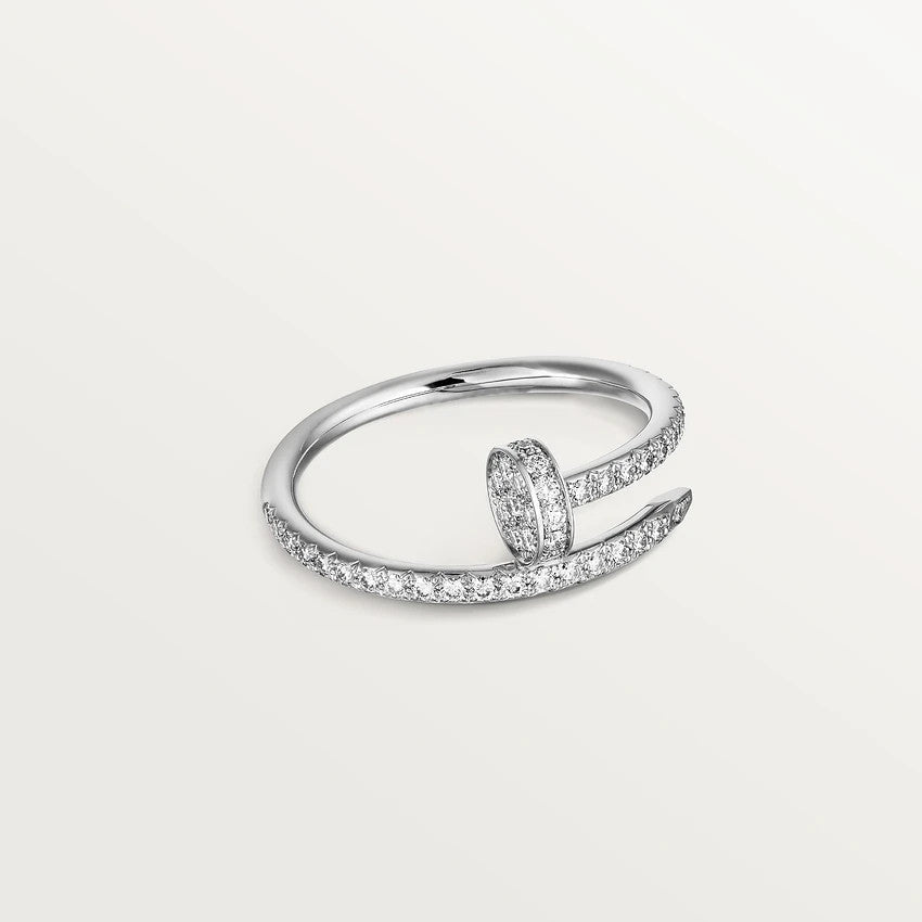 GlowJUSTE RING 1.8MM SILVER DIAMONDS