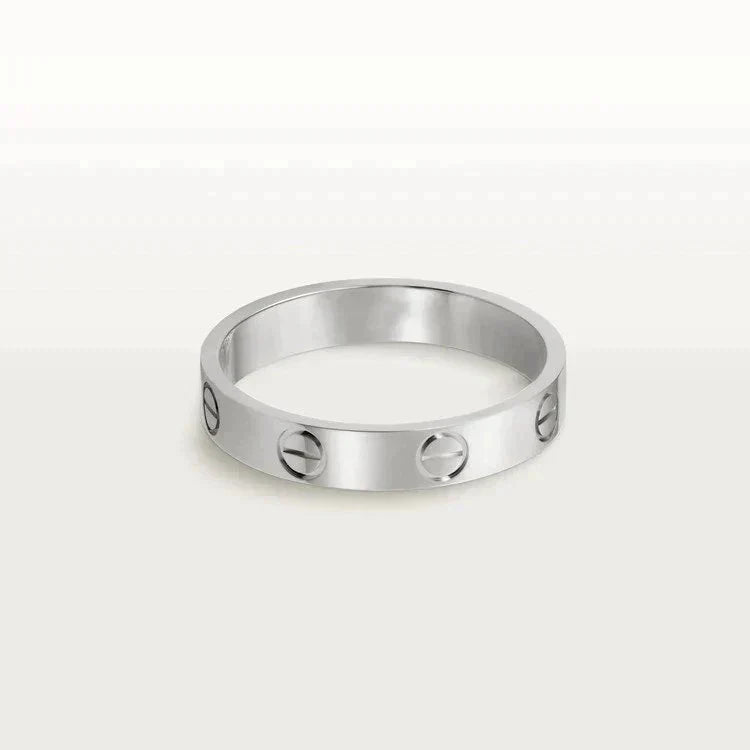 GlowLOVE RING 4MM 1 DIAMOND SILVER