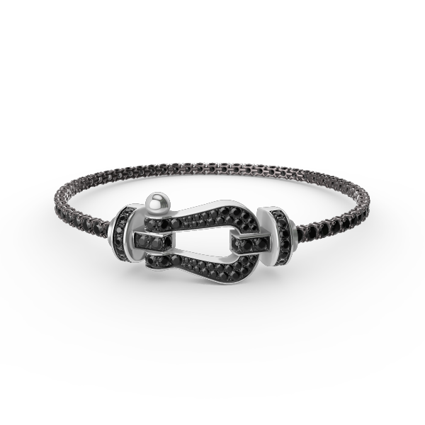 GlowFORCE  LARGE HORSESHOE FULL DIAMOND TENNIS BRACELET